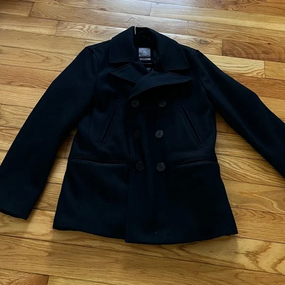 Gap’s men navy double breasted coat - Picture 2 of 6